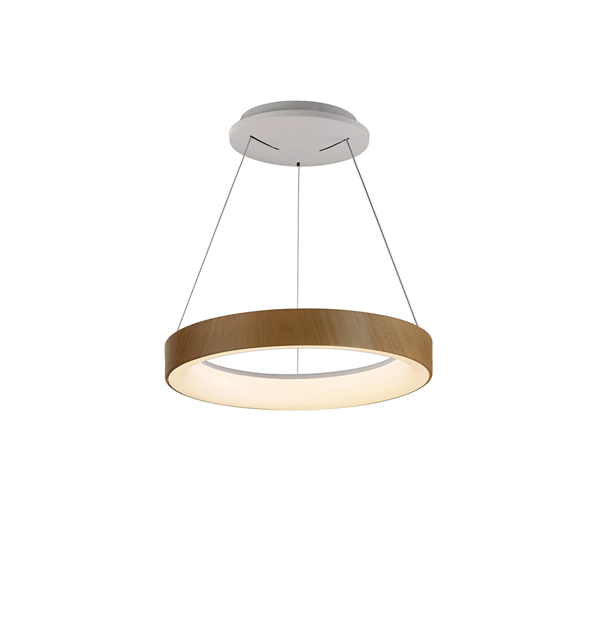 Niseko II Ring Pendant 38cm 30W LED Wood